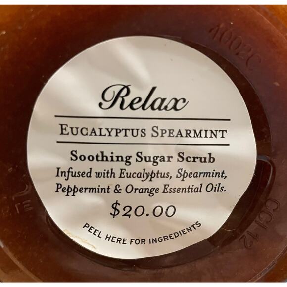 Bath & Body Works Relax Eucalyptus Spearmint Soothing Sugar Scrub NEW 16 oz. - Picture 7 of 10